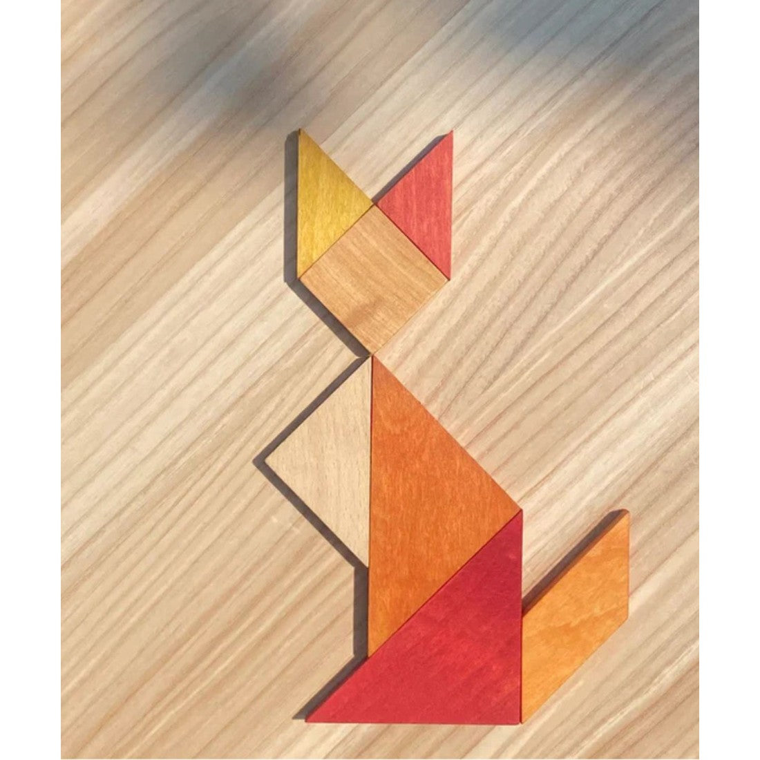 Wooden Story Tangram – in warmen Farben (im Aufbewahrungsbeutel) – Produktbild 3