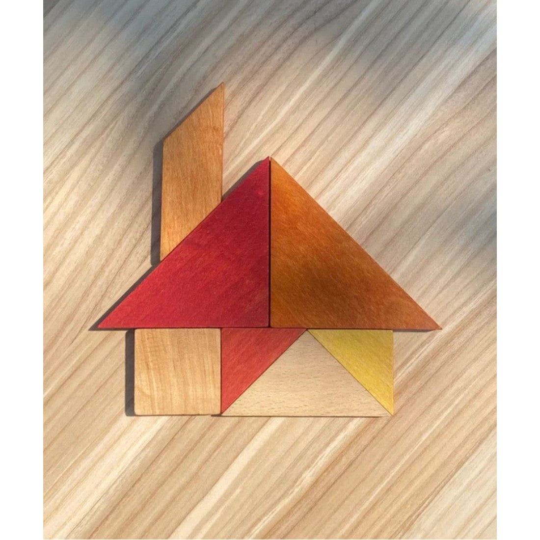 Wooden Story Tangram – in warmen Farben (im Aufbewahrungsbeutel) – Produktbild 4