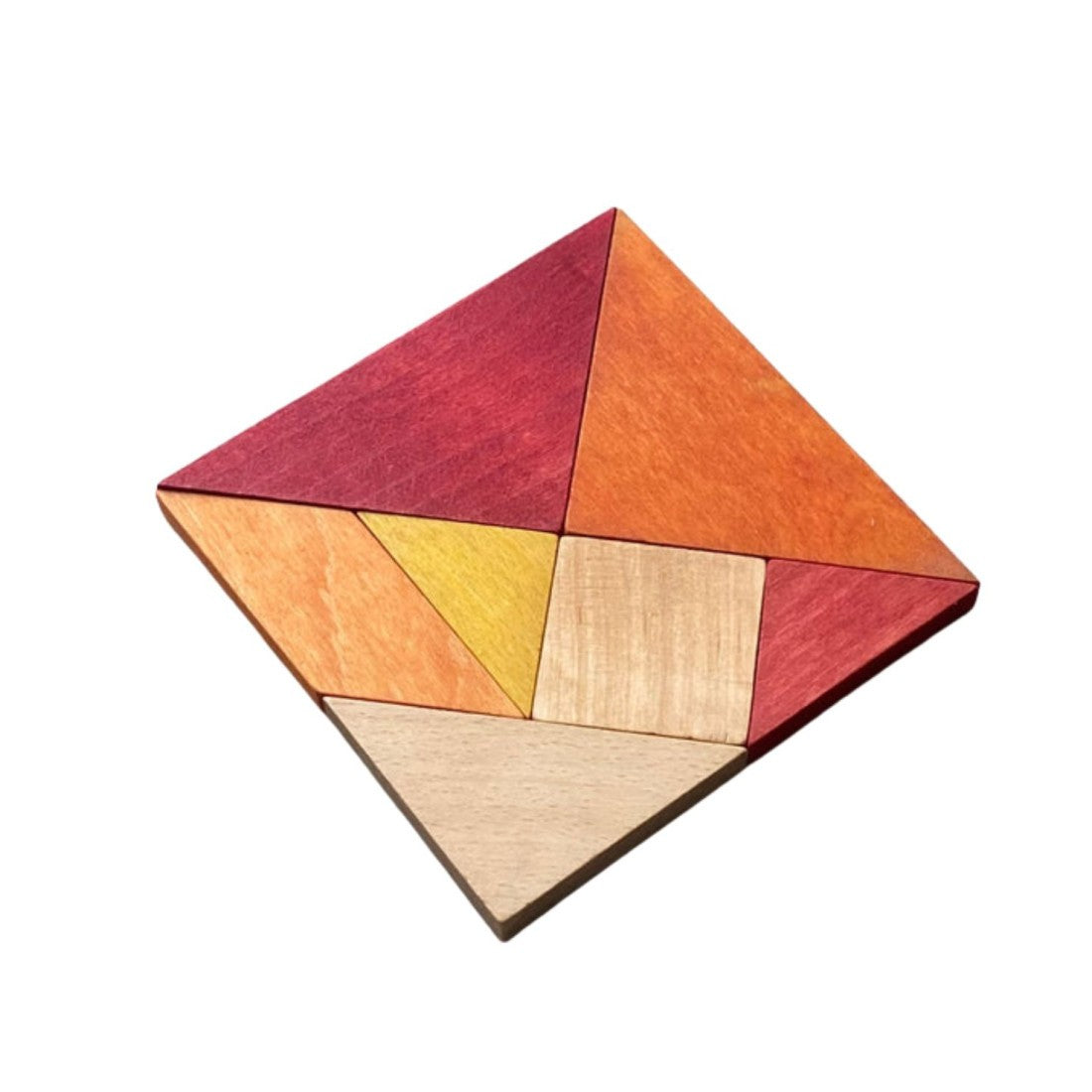Wooden Story Tangram – in warmen Farben (im Aufbewahrungsbeutel) – Produktbild 1