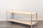 Montessori Regalsystem „Large“ (2 Ebenen) – Breites Massivholzregal & Kinderregal aus FSC-Birke mit Stecksystem – Produktbild 3