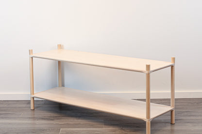 Montessori-Inspired Wooden Shelving Unit Large, 2 Shelves
