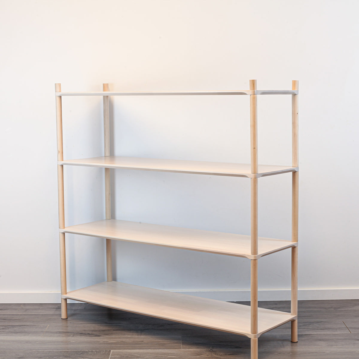 Montessori Regalsystem „Large“ (4 Ebenen) – Modulares Massivholzregal & Kinderregal aus FSC-Birke mit Stecksystem – Produktbild 2