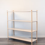 Montessori Regalsystem „Large“ (4 Ebenen) – Modulares Massivholzregal & Kinderregal aus FSC-Birke mit Stecksystem – Produktbild 2