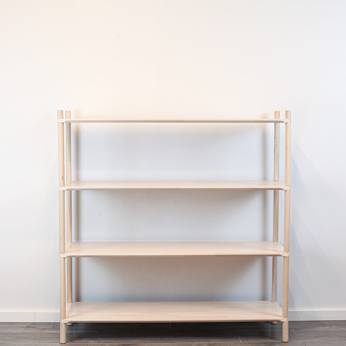 Montessori Regalsystem „Large“ (4 Ebenen) – Modulares Massivholzregal & Kinderregal aus FSC-Birke mit Stecksystem – Produktbild 3
