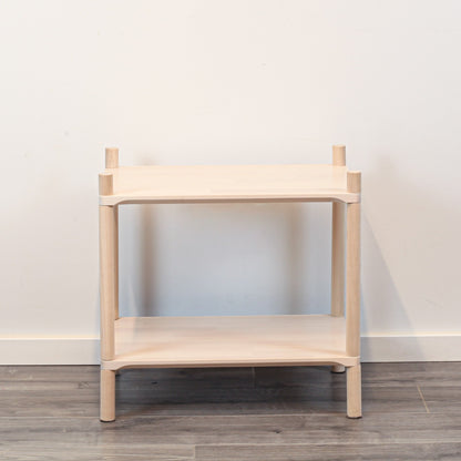 Montessori-Inspired Wooden Shelving Unit Small, 2 Shelves