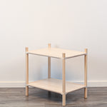 Montessori Regalsystem „Small“ (2 Ebenen) – Kompaktes Massivholzregal & Kinderregal aus FSC-Birke mit Stecksystem – Produktbild 3