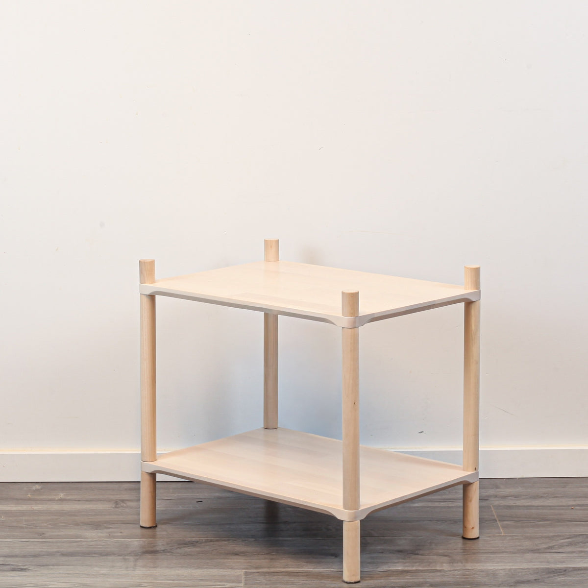 Montessori Regalsystem „Small“ (2 Ebenen) – Kompaktes Massivholzregal & Kinderregal aus FSC-Birke mit Stecksystem – Produktbild 3