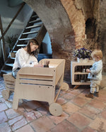 Wagon Wheel Montessori Tisch & Stuhl Set – Mitwachsendes Kindermöbel werkzeuglos verstellbar – Produktbild 1