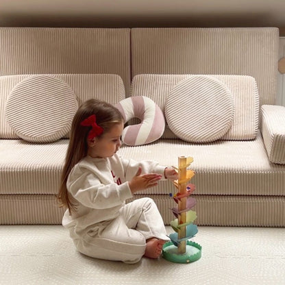 Musical Rainbow Wooden Ball Track