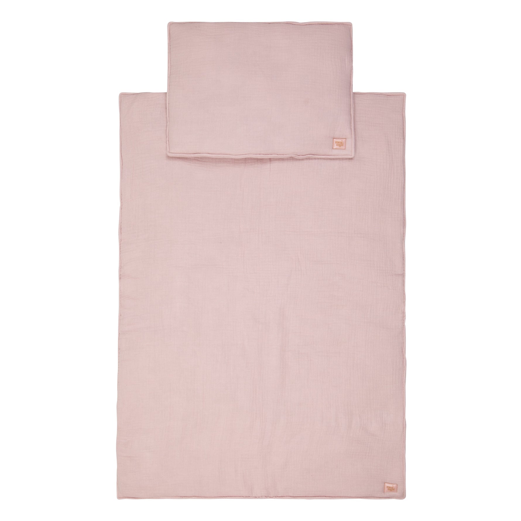 Musselin Babydecken-Set Babyrosa – Babydecke & Kissen aus Baumwolle
