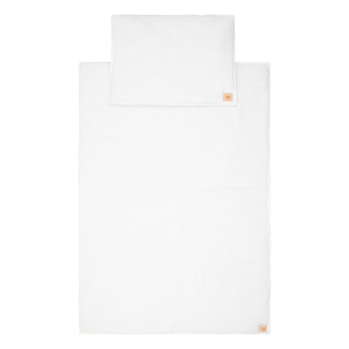 Musselin Babydecken-Set Creme – Babydecke & Kissen aus Baumwolle