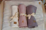 Musselin Babydecken-Set Creme – Babydecke & Kissen aus Baumwolle