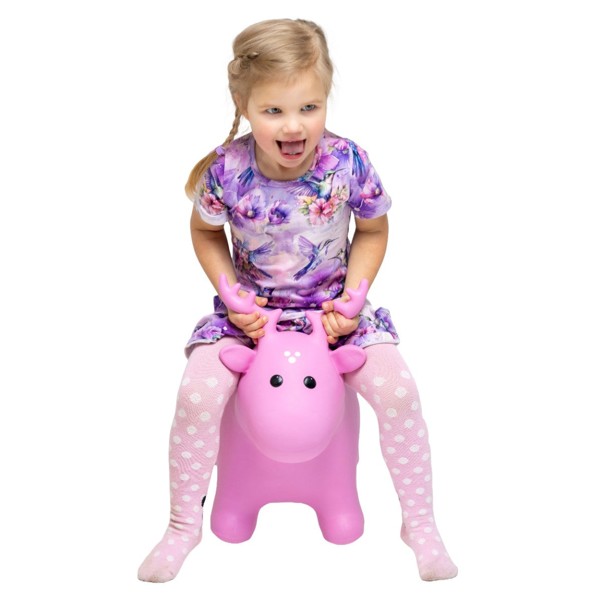 Hüpftier My First JUMPY – Rosa Elch – Produktbild 3