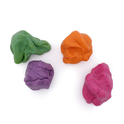 Neogrün Organic Easy Clay Set 4x120g – Orange, Green, Pink, Violet