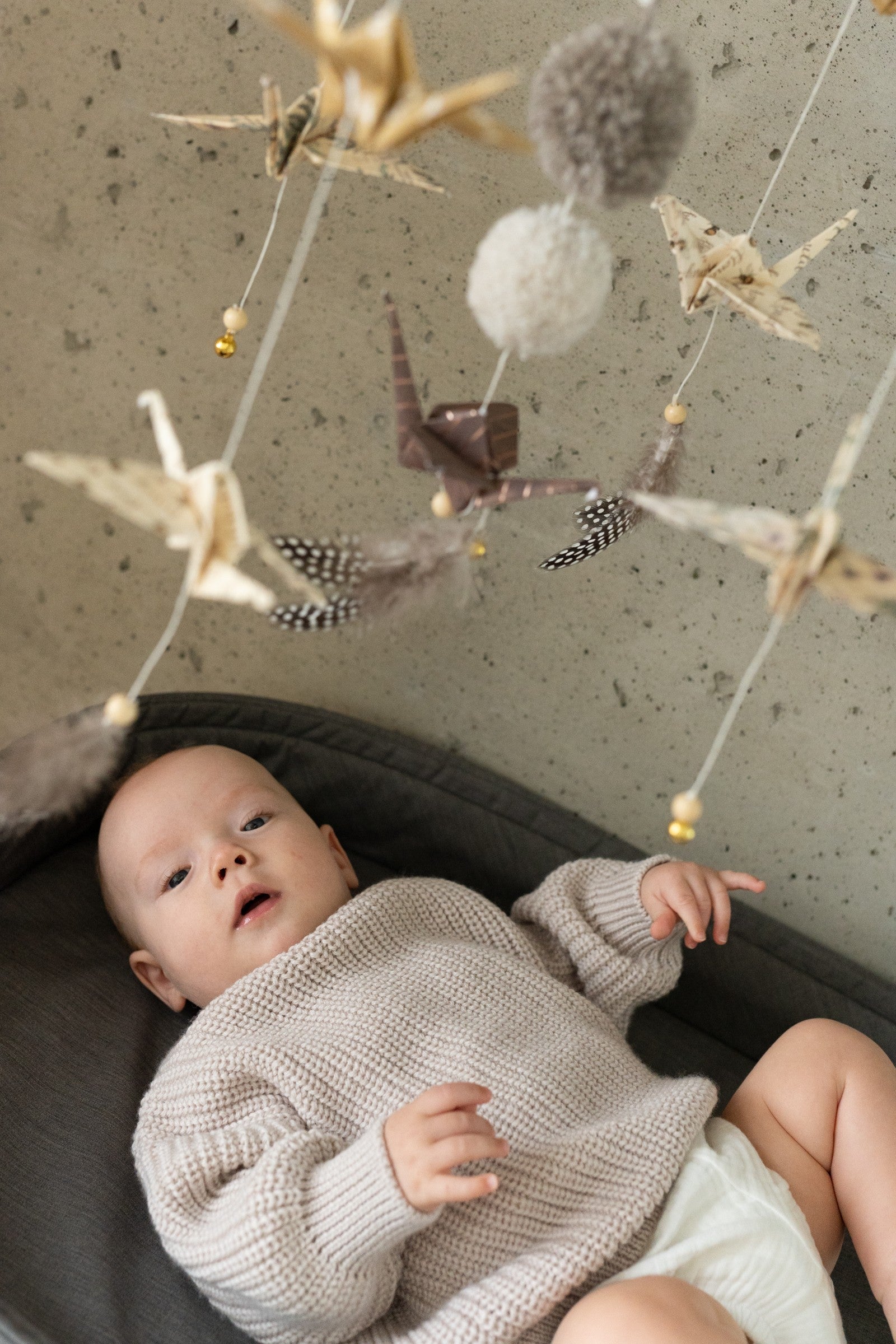 Origami-Mobile fürs Babyzimmer – Goldstaub