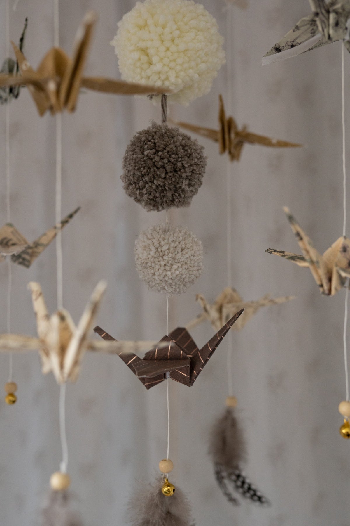 Origami-Mobile fürs Babyzimmer – Goldstaub