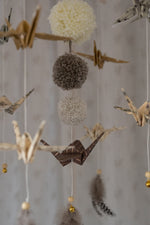 Origami-Mobile fürs Babyzimmer – Goldstaub