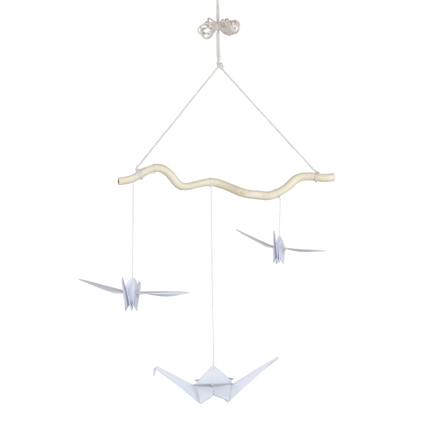 Origami-Mobile fürs Babyzimmer – Weiß – Produktbild 2