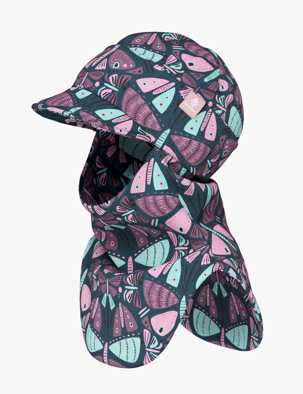 Kinder-Balaclava mit Schirm für Frühling und Herbst BENT – Schmetterlinge – Produktbild 1