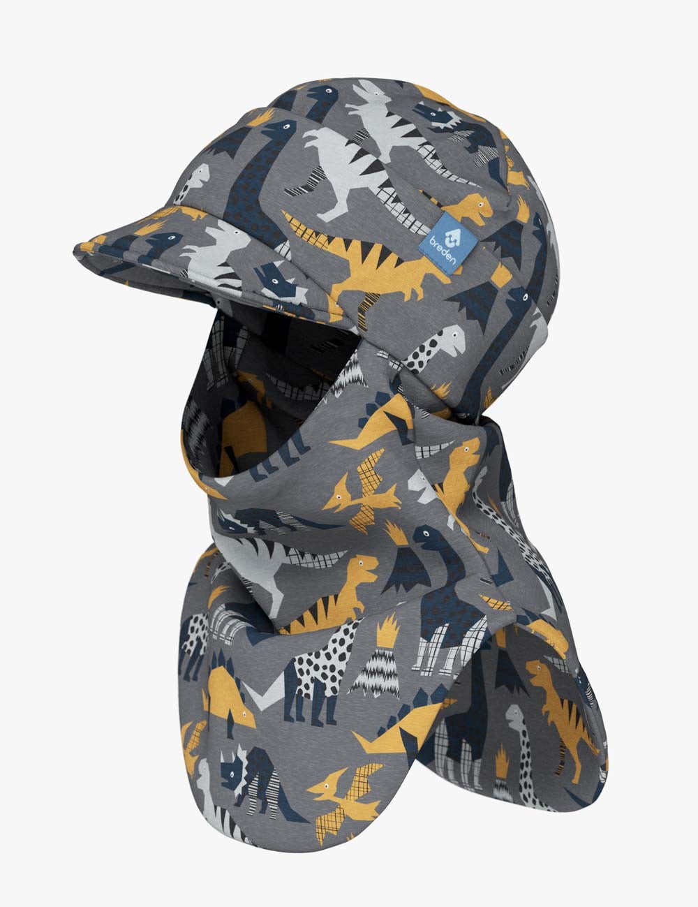 Kinder-Balaclava mit Schirm für Frühling und Herbst BENT – Dinosaurier – Produktbild 1