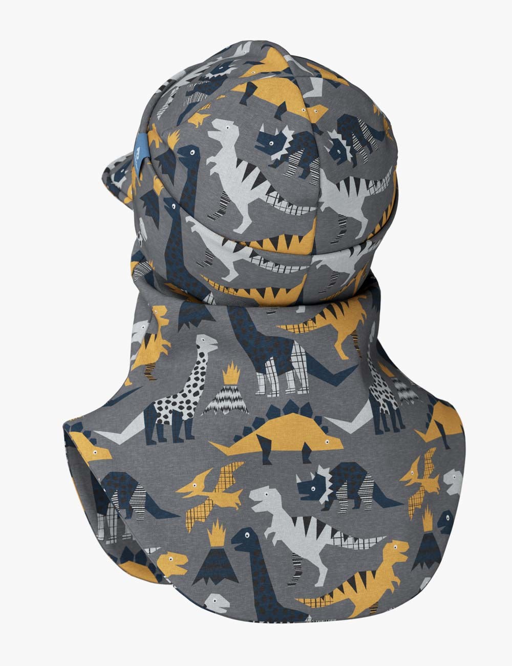 Kinder-Balaclava mit Schirm für Frühling und Herbst BENT – Dinosaurier – Produktbild 2
