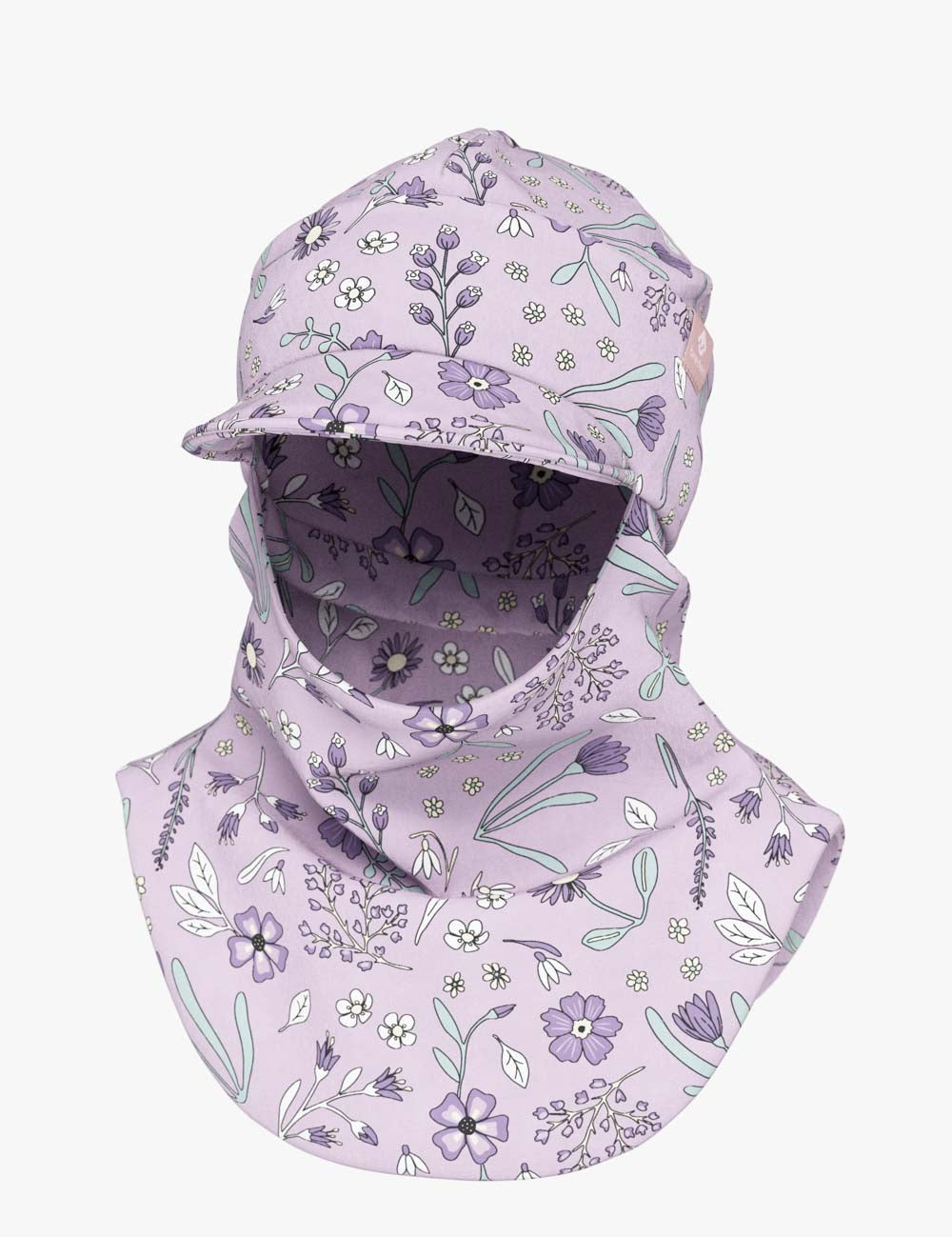 Kinder-Balaclava mit Schirm für Frühling und Herbst BENT – Sunny Petals – Produktbild 3