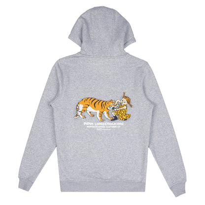 Pippi Longstocking Unisex Heavy Hoodie - Grey