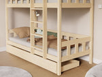 PLOTTY Wooden Bunk Bed with Ladder – 90 × 200 cm