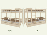 PLOTTY Wooden Bunk Bed with Ladder – 90 × 200 cm