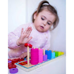 Montessori Holz-Zählspiel für Kinder ab 2 Jahren – Farben lernen & Zahlen zuordnen – Produktbild 4