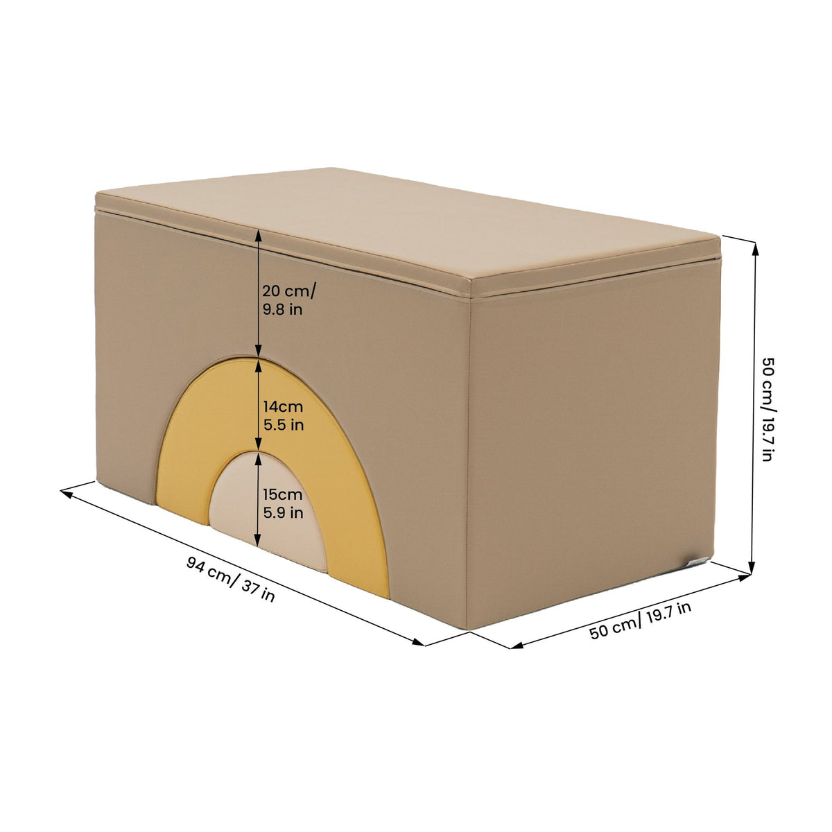 IGLU Rainbow Bridge Soft Play Set - Beige & Honey, photo 6