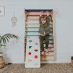 Rampe für leg&go Pikler Dreieck & Sprossenwand – Regenbogen Rutschbrett und Kletterrampe – Produktbild 4