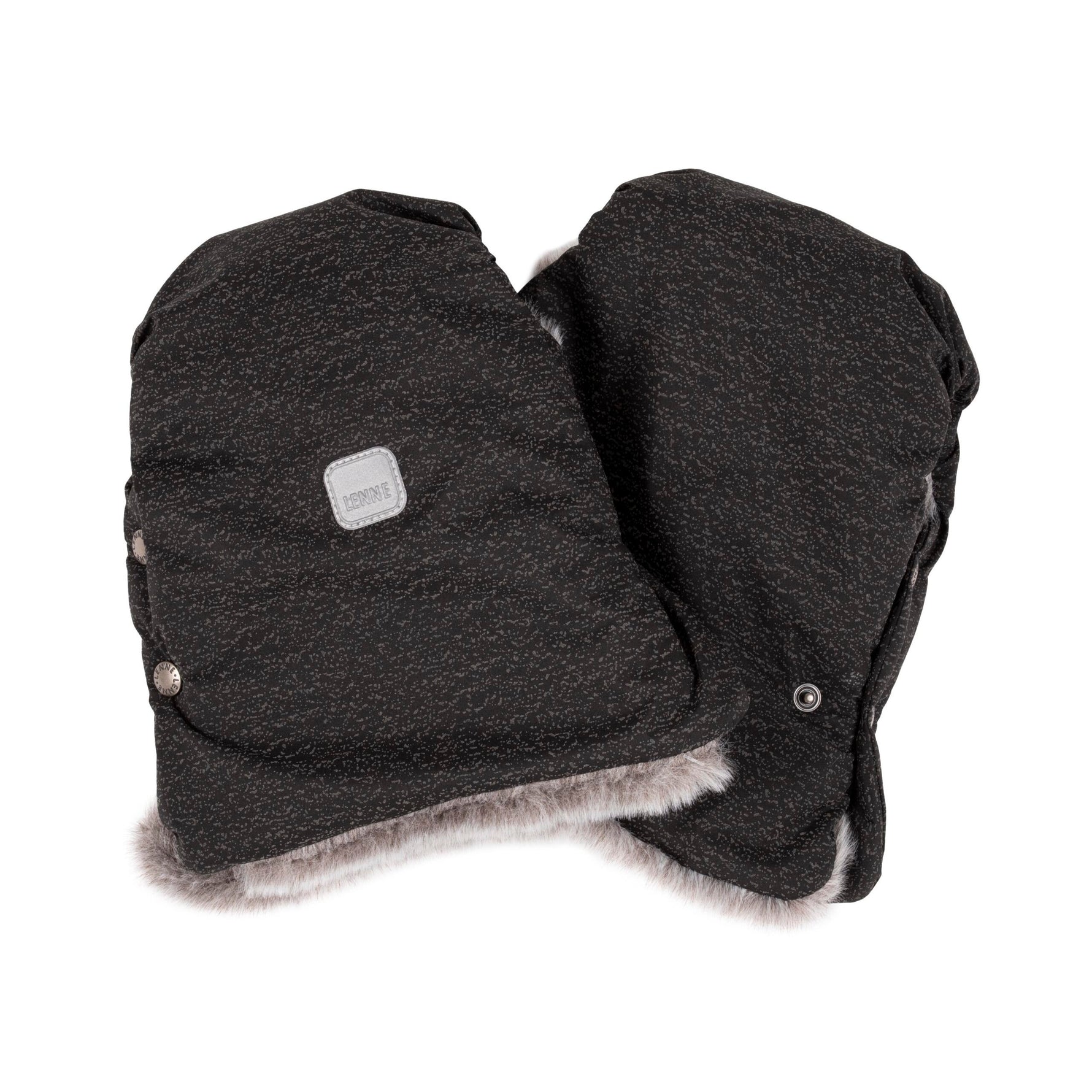 Reflective Stroller Mittens – Black