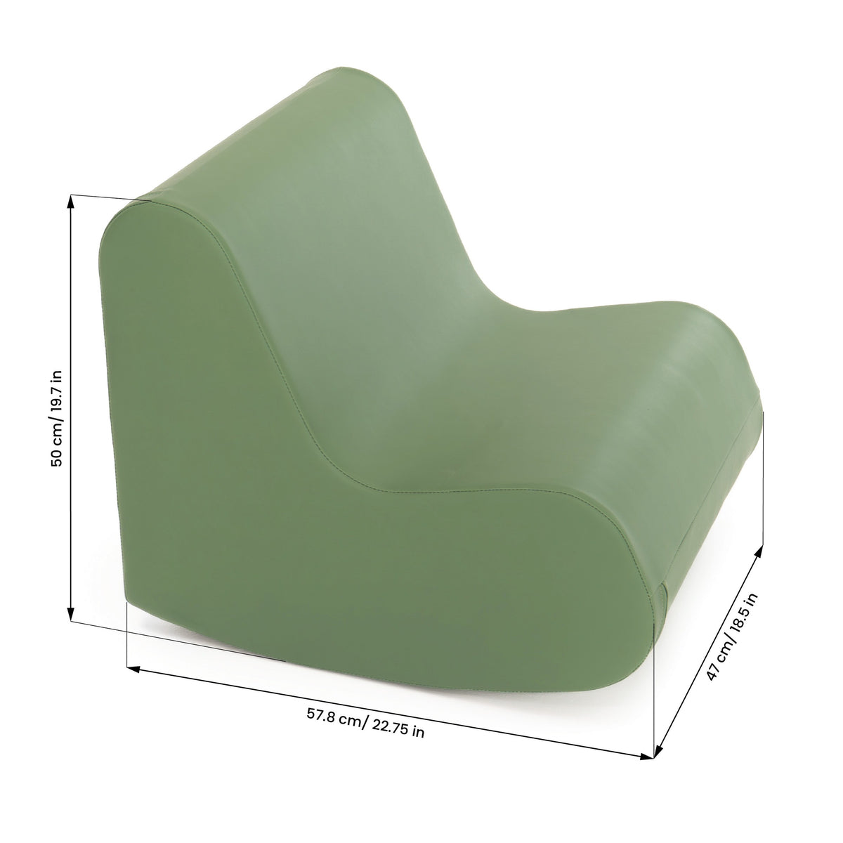Softplay-Schaukelstuhl – Grün – Produktbild 4
