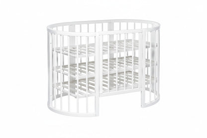 Round Baby Crib OLIN - White