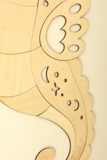 Wanddekoration aus Holz – Seepferdchen – Produktbild 4