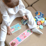 Montessori Sensorik-Spielzeug aus Holz – Tastpuzzle & Fühlspiel 38 Teile – Produktbild 2