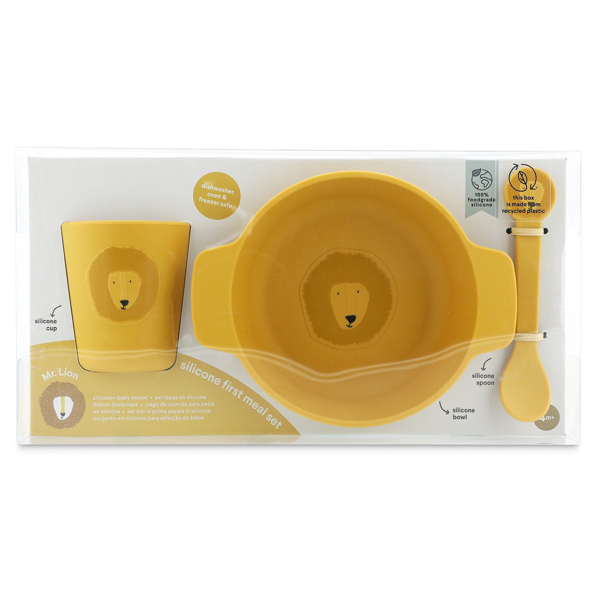 Silikon-Esslernset Mr. Lion – Baby Geschirr-Set ab 4 Monaten – Produktbild 1