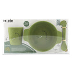 Silikon-Esslernset Mr. Dino – Baby Geschirr-Set mit Schale, Tasse und Löffel ab 4 Monaten – Produktbild 1