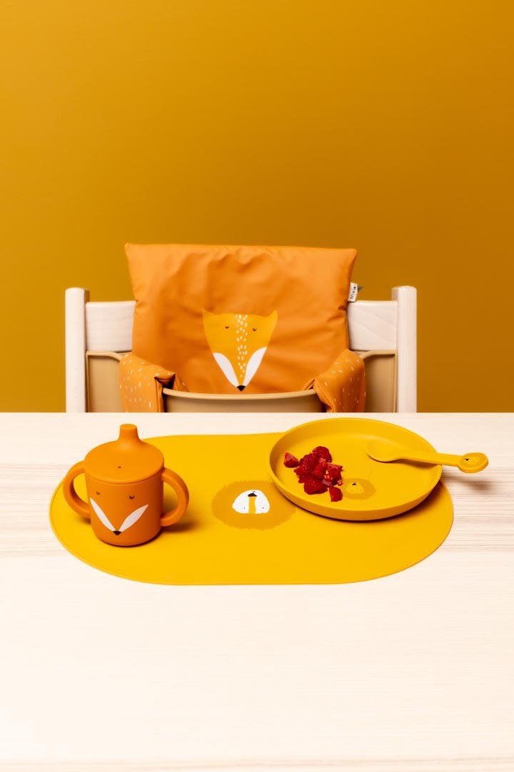 Silikon-Trinklernbecher Mr. Fox – Baby Schnabelbecher mit Griffen ab 4 Monaten – Produktbild 3