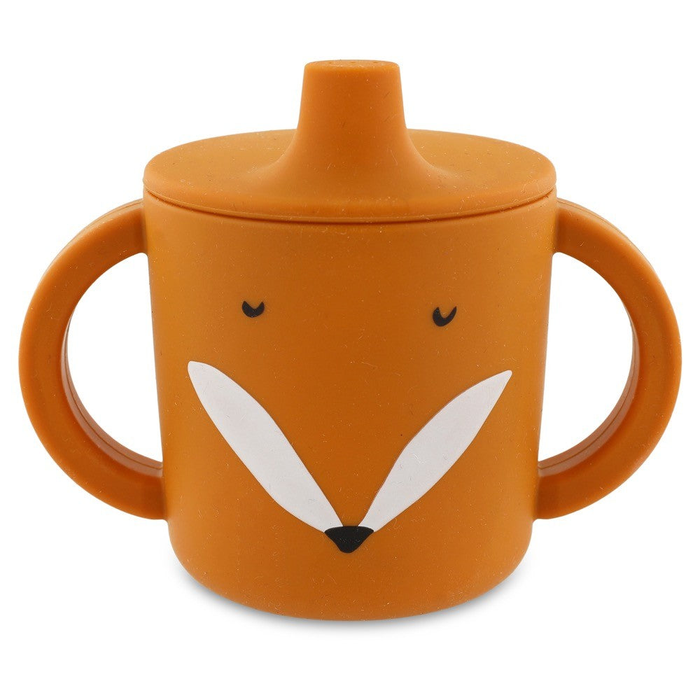 Silikon-Trinklernbecher Mr. Fox – Baby Schnabelbecher mit Griffen ab 4 Monaten – Produktbild 1
