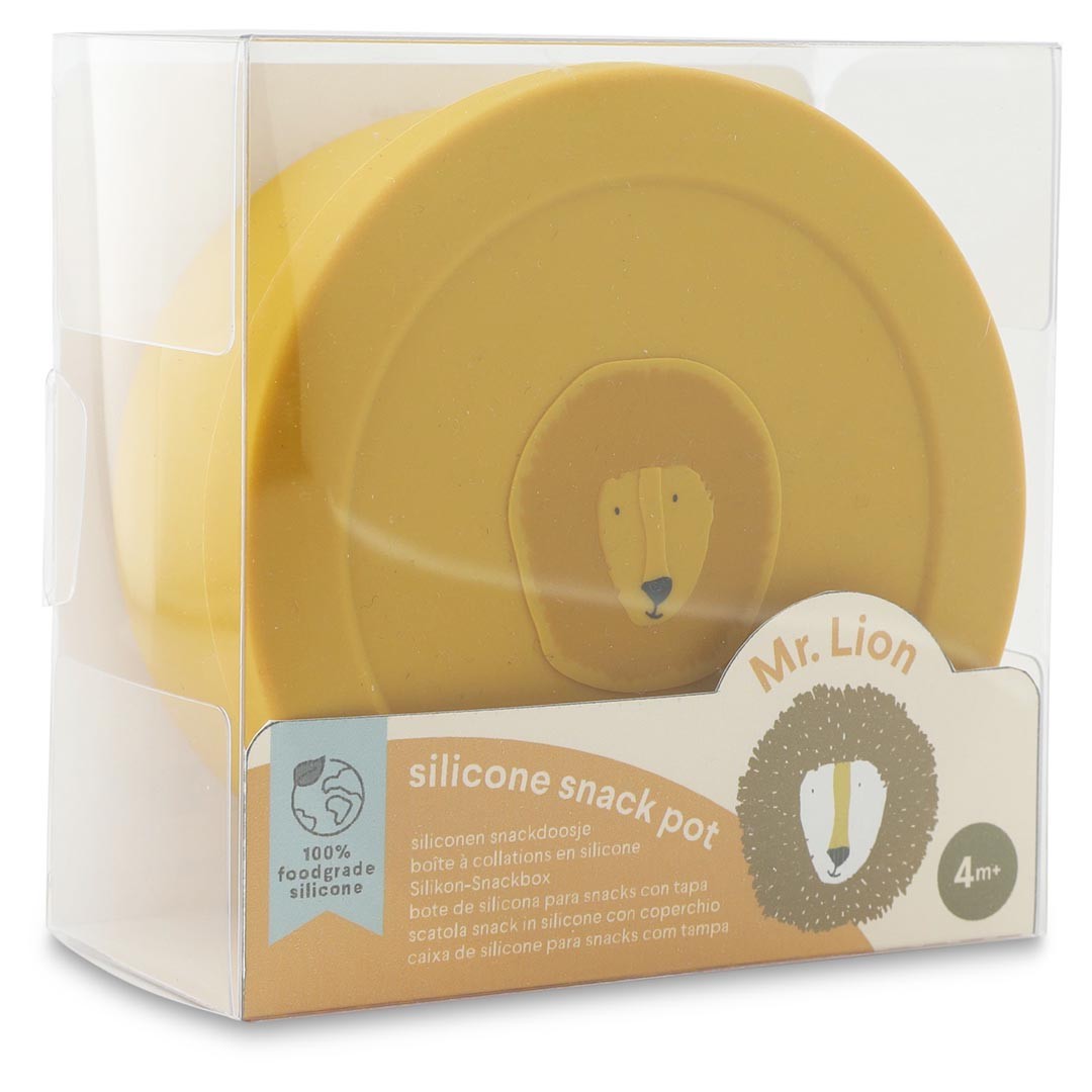 Silikon-Snackbox Mr. Lion mit Deckel – Baby Snackbehälter ab 4 Monaten – Produktbild 4