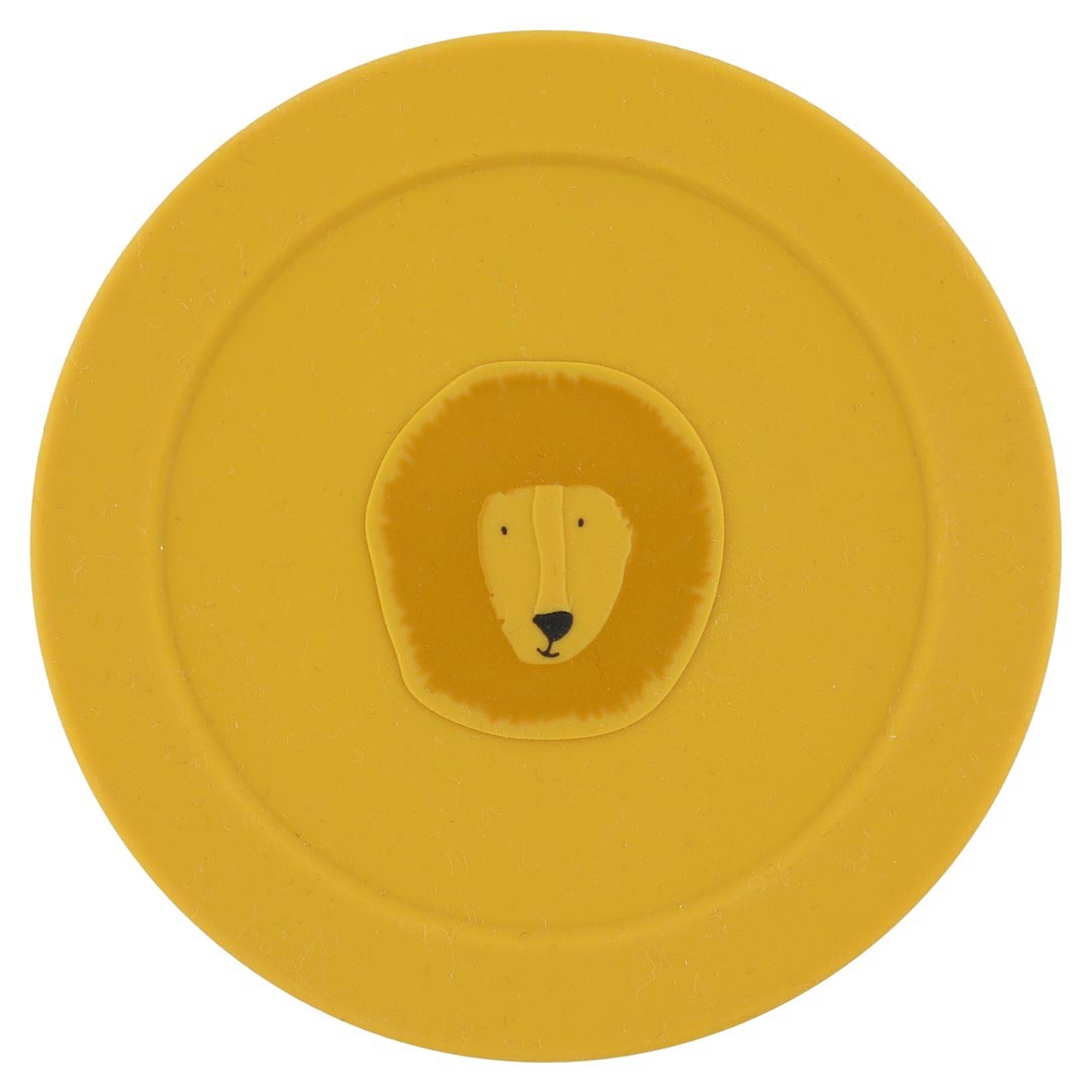 Silikon-Snackbox Mr. Lion mit Deckel – Baby Snackbehälter ab 4 Monaten – Produktbild 1