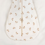 Baby Swaddle and Sleeping Bag 0.5 TOG – Beige / White