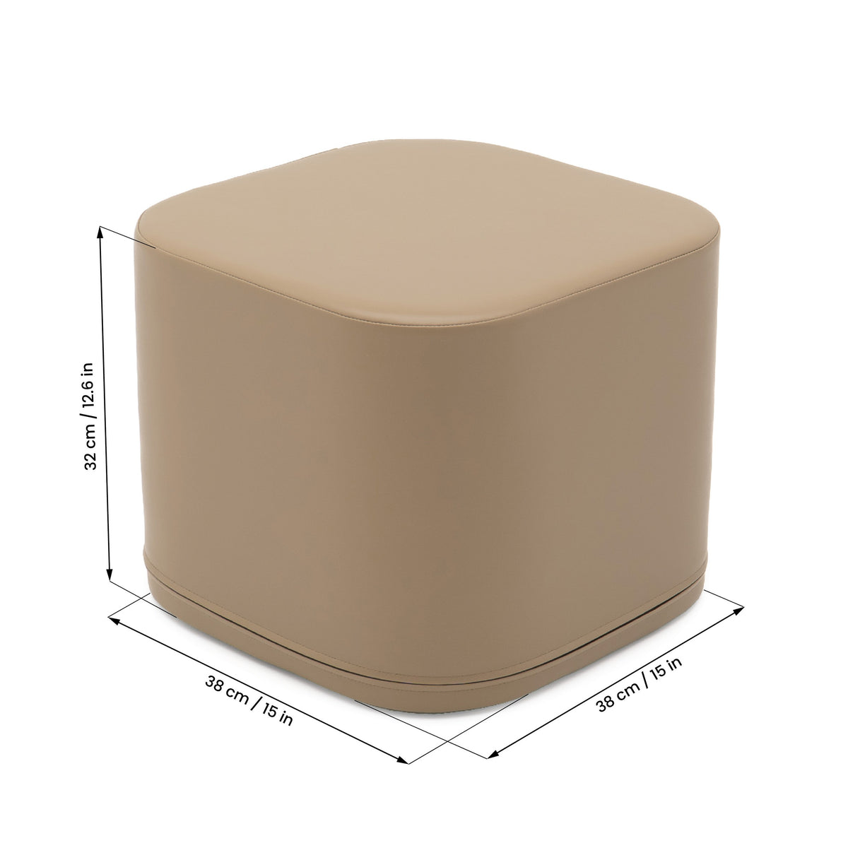 IGLU Small Play Pouf Cube - Beige, photo 3