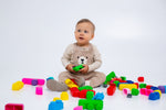 weiche Bausteine Set mit Rädern 33-teilig – weiche Baby Bausteine ab 6 Monaten