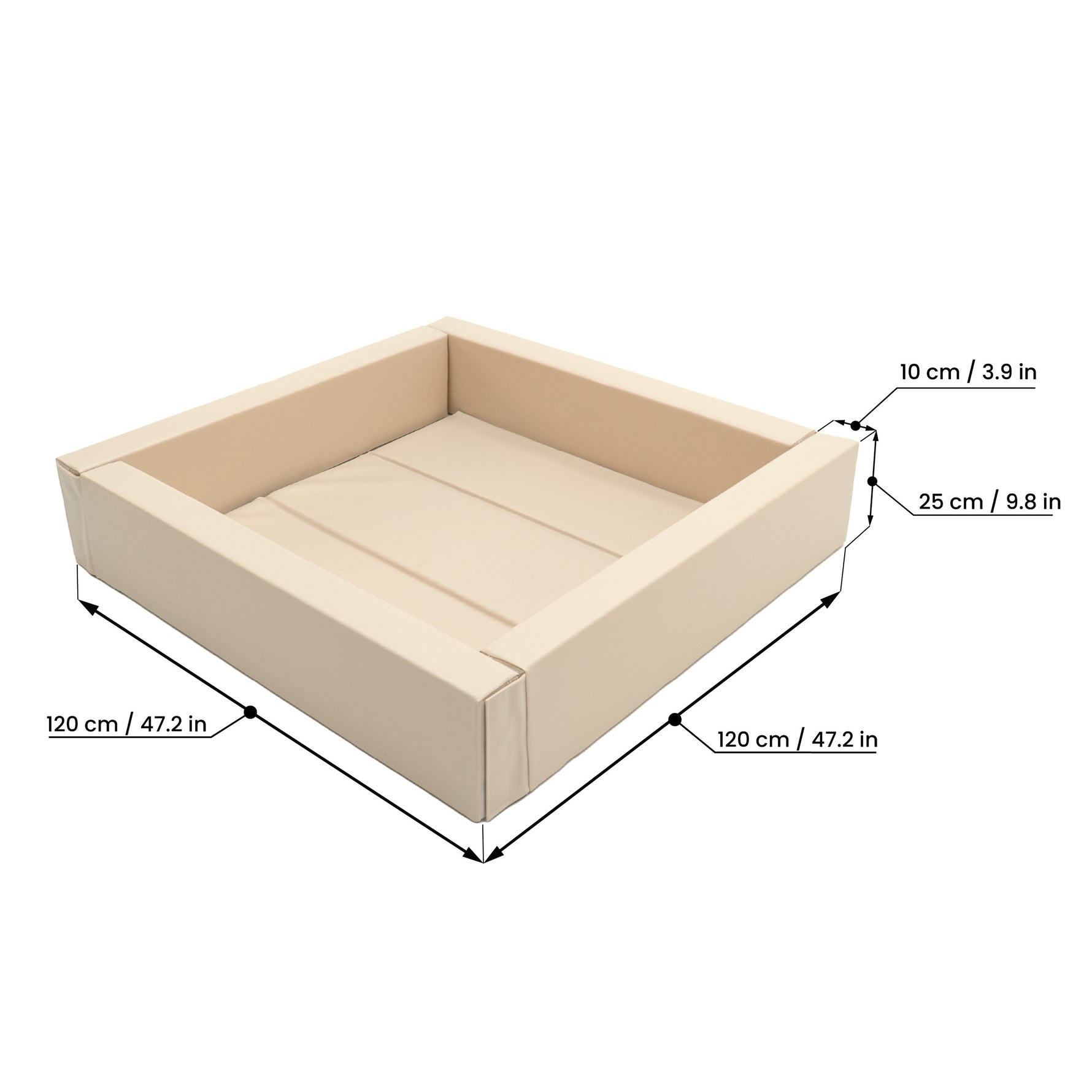 Softplay-Bällebad – Beige – Produktbild 4