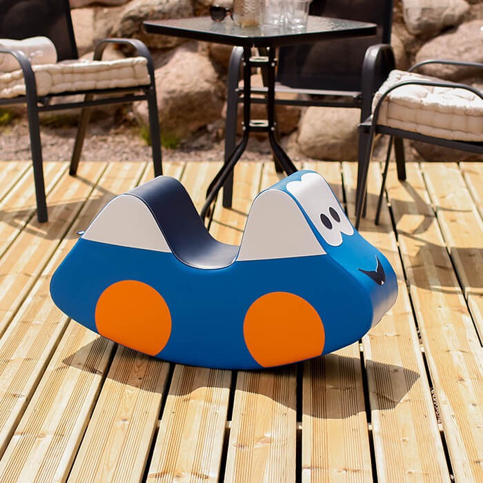Softplay-Rutschfahrzeug – Blau Car – Produktbild 3