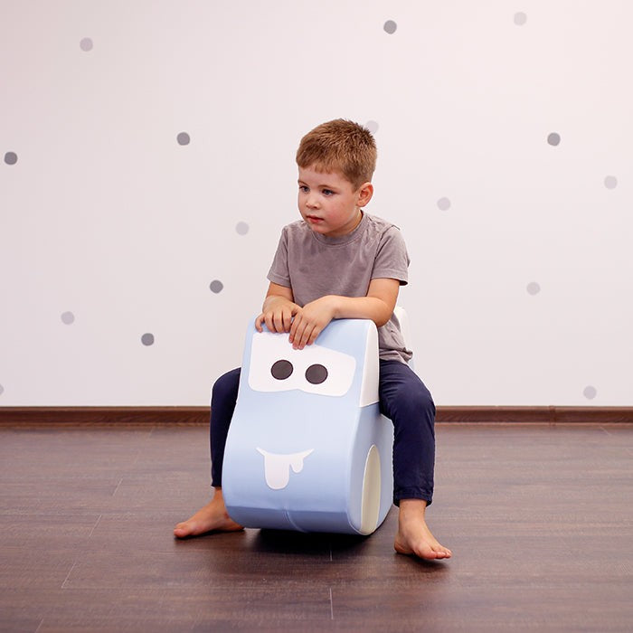 Softplay-Rutschfahrzeug – Hellblaues Auto – Produktbild 2