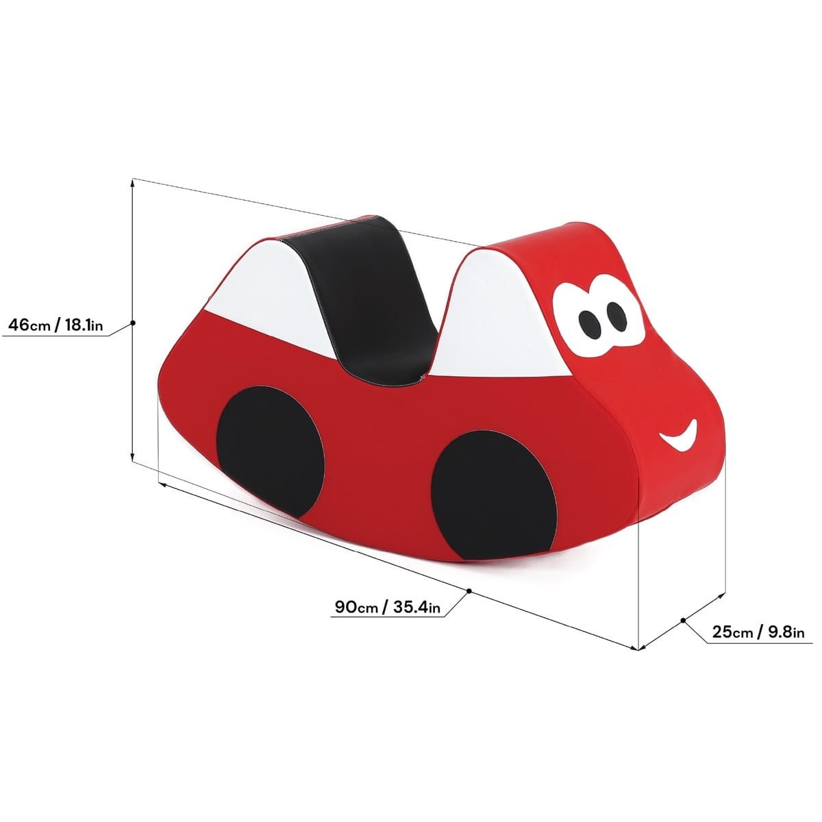 Softplay-Rutschfahrzeug – Rotes Auto – Produktbild 4